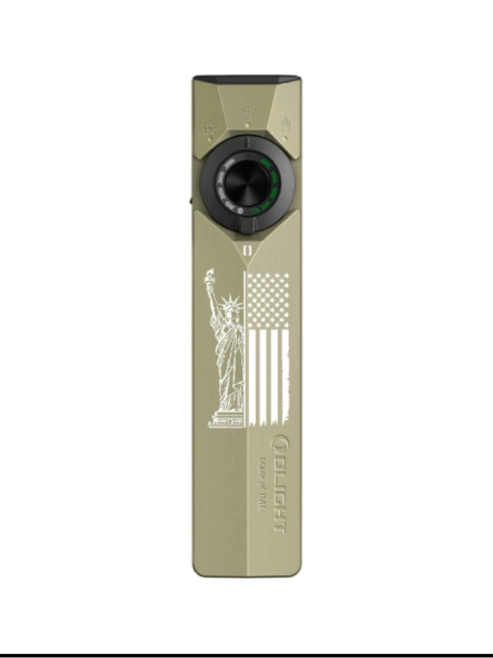 Olive Green Olight Arkpro Ultra Flashlight EDC Lantern - Compact Rechargeable